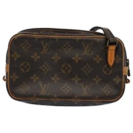 Louis Vuitton-Bolsa de ombro LOUIS VUITTON Monogram Marly Bandouliere M51828 LV Auth bs9770-Monograma