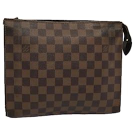 Louis Vuitton-LOUIS VUITTON Damier Ebene Poche Toilette 26 Pouch N47543 LV Auth 59127-Other