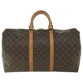 Louis Vuitton-Louis Vuitton-Monogramm Keepall 50 Boston Bag M.41426 LV Auth 58903-Monogramm