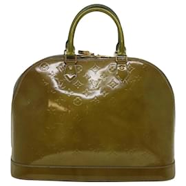 Louis Vuitton-LOUIS VUITTON Monogram Vernis Alma MM Hand Bag Gris Art Deco LV Auth 59217-Other