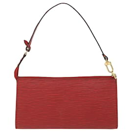 Louis Vuitton-LOUIS VUITTON Epi Pochette Accessoires Accessory Pouch Red M52987 LV Auth ki3755-Rouge