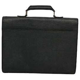 Louis Vuitton-LOUIS VUITTON Epi Serviette Conseiller Briefcase Black M54422 LV Auth 59164-Black