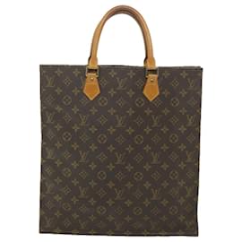 Louis Vuitton-LOUIS VUITTON Monogram Sac Plat Hand Bag M51140 LV Auth ar10635b-Monogram