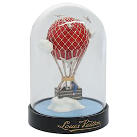Louis Vuitton-LOUIS VUITTON Snow Globe Balloon VIP Only Clear Red LV Auth 59148UMA-Vermelho,Outro
