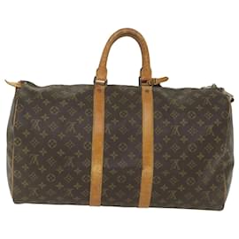 Louis Vuitton-Louis Vuitton-Monogramm Keepall 50 Boston Bag M.41426 LV Auth 58904-Monogramm