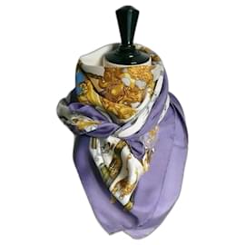 Hermès-Barco de vapor de seda cuadrado HERMES de Jouffroy d'Abbans BUEN ESTADO-Multicolor