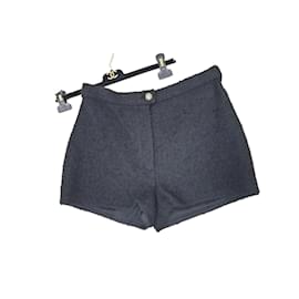 Chanel-Chanel Black Tweed Mini Shorts-Black