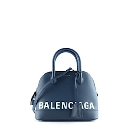 Balenciaga-BALENCIAGA Sacs à main T.  Cuir-Bleu Marine