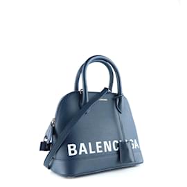 Balenciaga-BALENCIAGA Sacs à main T.  Cuir-Bleu Marine