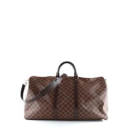 Louis Vuitton-LOUIS VUITTON Borse da viaggio T.  Leather-Marrone