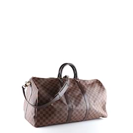 Louis Vuitton-LOUIS VUITTON Borse da viaggio T.  Leather-Marrone
