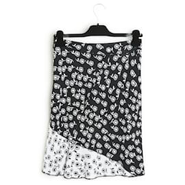 Alaïa-Black White Flowers Knit FR36-Noir