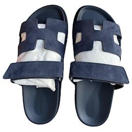 Hermès-Sandales-Bleu