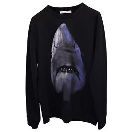 Moletom Givenchy Shark Print em algodão preto Preto