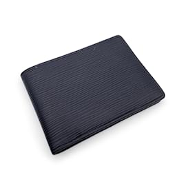 Louis Vuitton-Black Epi Leather Multiple Bifold Wallet-Black