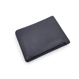 Louis Vuitton-Black Taiga Leather Multiple Bifold Wallet-Black