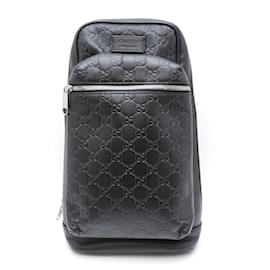 Gucci-Guccissima Leather Sling Bag 450970-Black