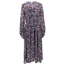 Tommy Hilfiger-Tommy Hilfiger Womens Floral Print Midi Dress in Multicolor Polyester-Multiple colors