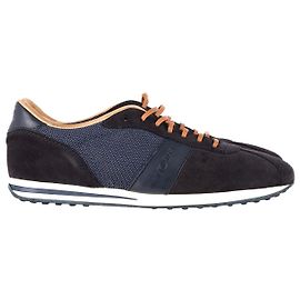 Tênis Tod's de cano baixo com cadarço em camurça azul marinho Azul marinho
