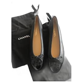 Chanel-Chanel Bailarinas-Negro