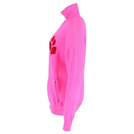 Isabel Marant-Hochgeschlossener Reißverschlusspullover von Isabel Marant aus rosafarbener Baumwolle-Pink