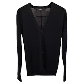 Givenchy-Cárdigan con botones de Givenchy en lana negra-Negro