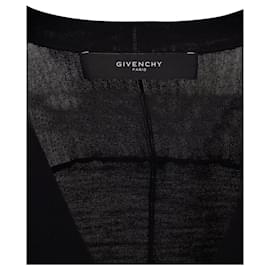 Givenchy-Cardigan abotoado Givenchy em lã preta-Preto