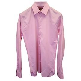 Burberry-Burberry London Hemd aus pastellrosa Baumwolle-Pink