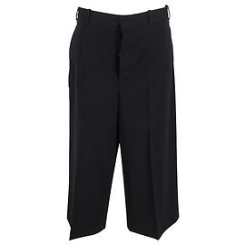 Calças largas Loewe em lã preta Preto
