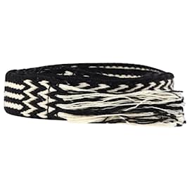 Etro-Etro Braided Fringed Belt in Multicolor Canvas-Multiple colors