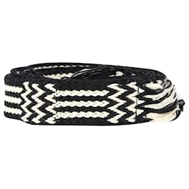 Etro-Etro Braided Fringed Belt in Multicolor Canvas-Multiple colors