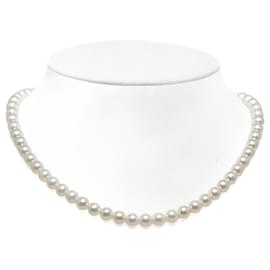 Tasaki-Collier de perles classique-Blanc