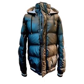 Dior Herren-Daunenjacke Schwarz Grau