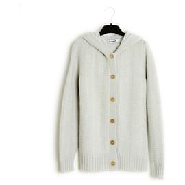 Jil Sander Hellgraue Wolle und Kaschmir FR38 Grau