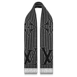 Louis Vuitton Écharpe graphique LV neuve Gris anthracite