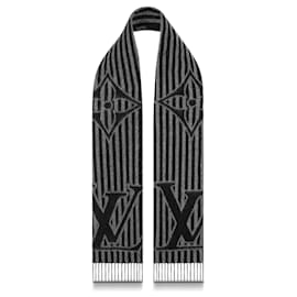Louis Vuitton-Sciarpa grafica LV nuova-Grigio antracite