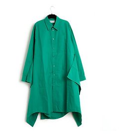 Balenciaga Vestido e saia de algodão verde FR40 Verde