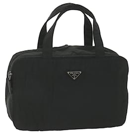 Prada-PRADA Hand Bag Nylon Black Auth bs9917-Black