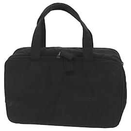 Prada-PRADA Hand Bag Nylon Black Auth bs9917-Black
