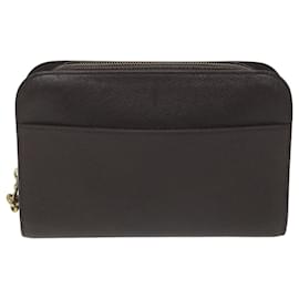 Louis Vuitton-LOUIS VUITTON Taiga Baikal Clutch Bag Acajou M30186 LV Auth bs9969-Other