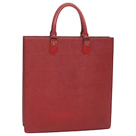 Louis Vuitton-Bolsa LOUIS VUITTON Epi Sac Plat Vermelha M5274Autenticação E LV 58961-Vermelho