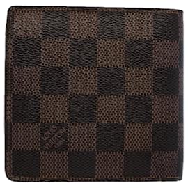 Louis Vuitton-LOUIS VUITTON Damier Ebene Portefeuille Marco Bifold Wallet N61675 LV Auth 59584-Other