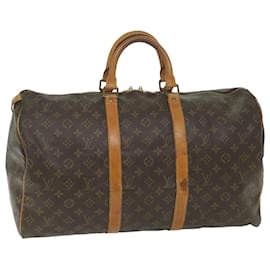 Louis Vuitton-Louis Vuitton-Monogramm Keepall 50 Boston Bag M.41426 LV Auth 58389-Monogramm