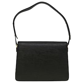 Louis Vuitton-LOUIS VUITTON Epi Bicolor Free Run Hand Bag Black Blue M52415 LV Auth ep2279-Black,Blue
