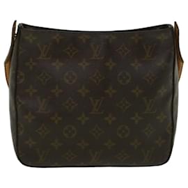 Louis Vuitton-LOUIS VUITTON Monogram Looping MM Shoulder Bag M51146 LV Auth 59149-Monogram