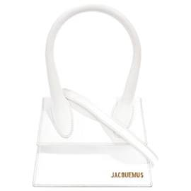 Jacquemus-Jacquemus Le Chiquito Moyen White Leather-White