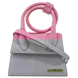 Jacquemus-Jacquemus Le Chiquito Noeud Pink Suede-Pink