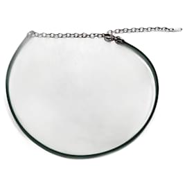 Lalique-Halsketten-Silber,Dunkelgrün