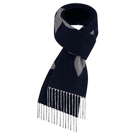 Écharpe géante Louis Vuitton LV MNG bleu cachemire Bleu