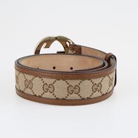 Gucci-beige/Cintura con fibbia ad incastro marrone-Beige